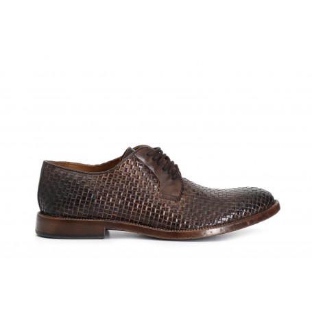 Cafe Noir DERBY INTRECCIATO IN PELLE - C1RM1120
