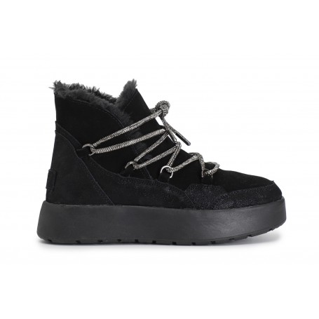 Cafe Noir TRONCHETTO IN PELLE SCAMOSCIATA CON LACCI STRASS - C1DZ6002