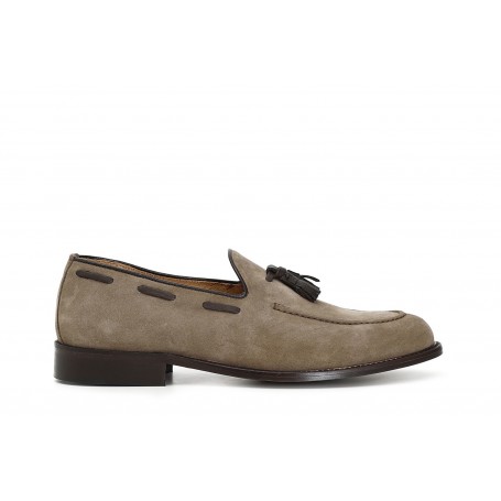 Cafe Noir MOCASSINO IN PELLE SCAMOSCIATA CON NAPPINE - C1XN6917