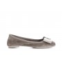 Cafe Noir BALLERINA  IN PELLE SCAMOSCIATA CON FIOCCO IN MICROSTRASS - C1EH5004