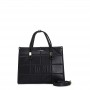 Cafe Noir TOTE BAG CON PANNELLO DI QUADRATI IN RILIEVO - C3WA0601