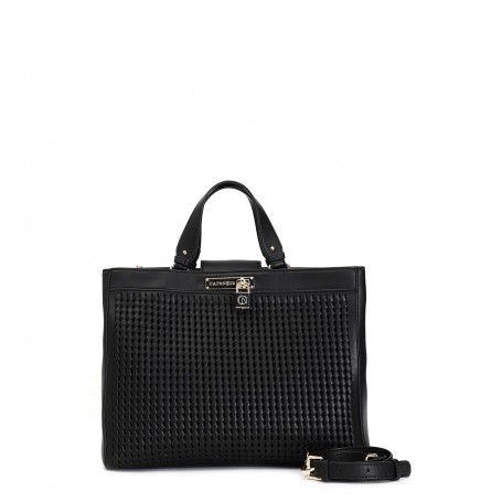 Cafe Noir TOTE CON INFILATURA E ACCESSORIO LUCCHETTO - C3NB0606