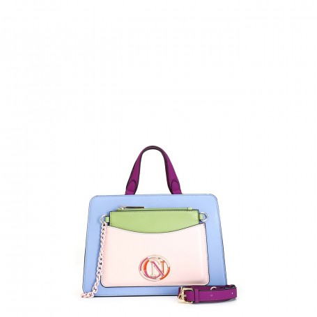 Cafe Noir TOTE MULTICOLOR CON ACCESSORIO OVALE SMALTATO - C3NG0622