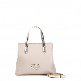 Cafe Noir TOTE CON DETTAGLI IN MATERIALE SPECCHIOMAXI LOGO ED IMPUNTURE - C3BD0608