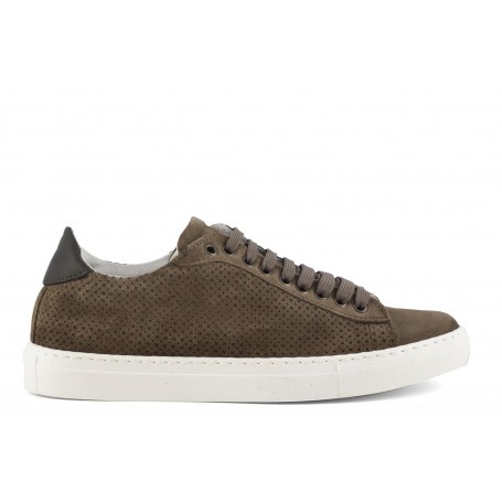Cafe Noir SNEAKERS IN PELLE SCAMOSCIATA CON FONDOCASSETTA - GXN684