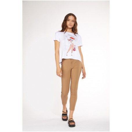 Cafe Noir T SHIRT DONNA CAPELLI ROSSI - C7JT0047
