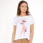 Cafe Noir T SHIRT DONNA CAPELLI ROSSI - C7JT0047