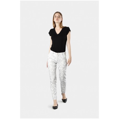Cafe Noir PANTALONE SLIM STAMPATO - C7JP0104