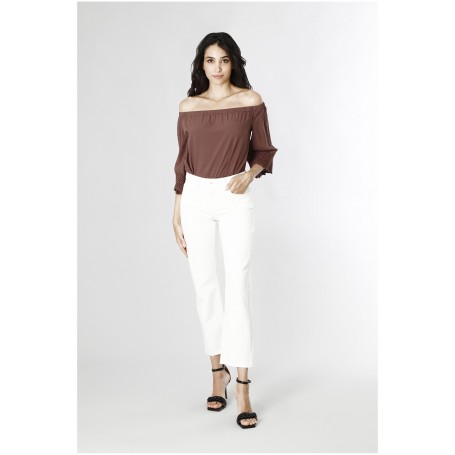 Cafe Noir PANTALONE CINQUE TASCHE IN BULL DENIM - C7JP0123