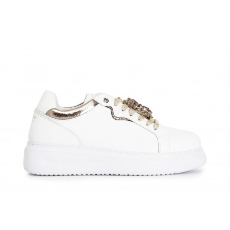 Cafe Noir SNEAKERS CON RIPORTO LAMINATO E ACCESSORI GIOIELLO LEVA E METTI - C1DE1013