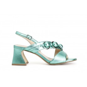 Cafe Noir SANDALO ASIMMETRICO IN PELLE LAMINATA - C1LC2023