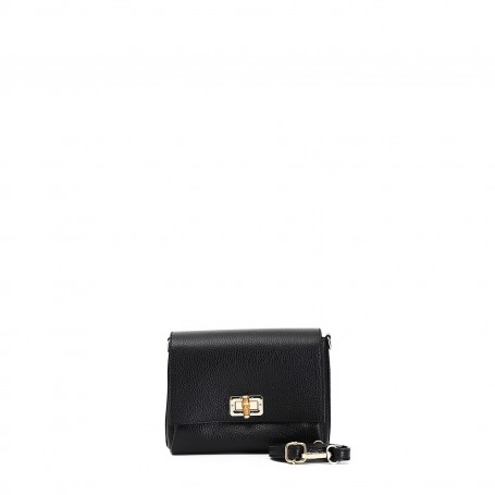 Cafe Noir POCHETTE IN PELLE MARTELLATA CON CHIUSURA METALLO E BAMBOO - C3XH0009