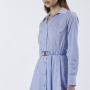Cafe Noir ABITINO TIPO CHEMISIER IN POPELINE STRETCH RIGATO - C7JA0167