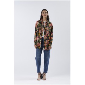 Cafe Noir CAMICIA AMPIA STAMPATA - C7JC0116