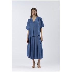 Cafe Noir BLUSA IN TENCEL - C7JC0117