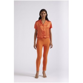 Cafe Noir CAMICETTA CORTA IN SATIN - C7JC0123