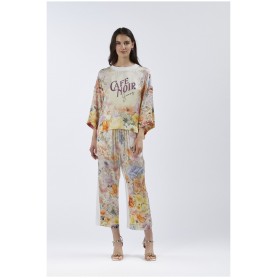 Cafe Noir FELPA BIMATERIALE CON DAVANTI STAMPATO - C7JF0072