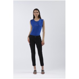 Cafe Noir PANTALONE SKINNY IN BULL DENIM - C7JJ0134