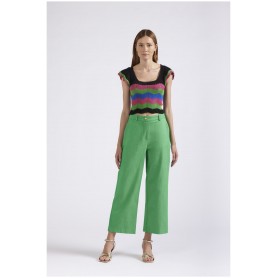 Cafe Noir TOP MULTICOLOR LAVORAZIONE CROCHET - C7JM0194