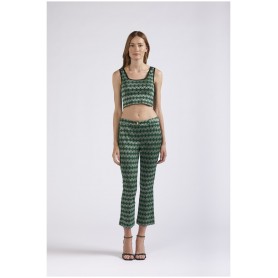 Cafe Noir TOP CORTO TESSUTO JACQUARD - C7JM0203