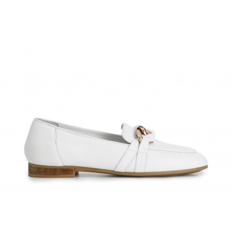 Cafe Noir MOCASSINO IN PELLE CON MORSETTO CATENA - C1EG4111