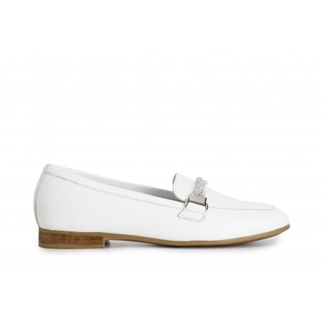 Cafe Noir MOCASSINO IN PELLE CON MORSETTO STRASS - C1EG4311