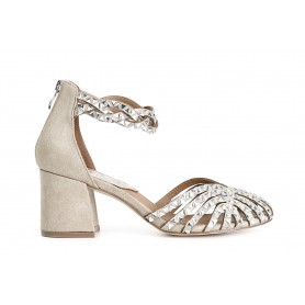 Cafe Noir SANDALO GABBIA CHIUSO SUL DIETRO CON STRASS TRIANGOLO - C1LN9002