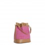 Cafe Noir SECCHIELLO IN RAFFIA CON COULISSE ,CON RIFINITURE IN PELLE E CIONDOLO - C3XH0003
