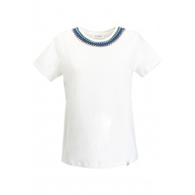 Cafe Noir TSHIRT CON PASSAMANERIA ALLO SCOLLO - C7JT0181