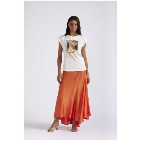 Cafe Noir TSHIRT VOLTO DI DONNA CON GIOIEILLI - C7JT0184