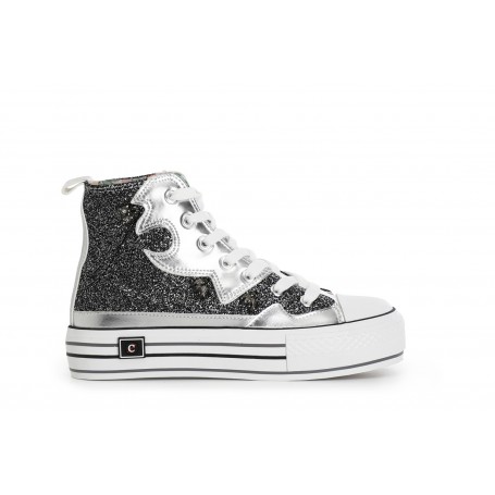 Cafe Noir SNEAKERS MID IN GLITTER E STRASS - C1DM9126