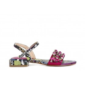 Cafe Noir SANDALO STAMPA EFFETTO PITONE CON STRASS - C1GE9012