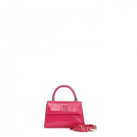 Cafe Noir BORSA A MANO EFFETTO VERNICE CON PATTINA LOGO TONO SU TONO - C3JV0071