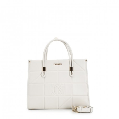 Cafe Noir TOTE BAG CON PANNELLO DI QUADRATI IN RILIEVO - C3WA0601
