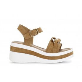 Cafe Noir SANDALO IN PELLE SCAMOSCIATA CON ACCESSORIO CATENA - C1XO6002