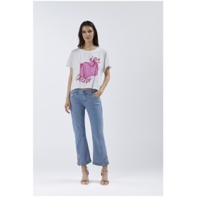 Cafe Noir TSHIRT STAMPA BORSA - C7JT0162