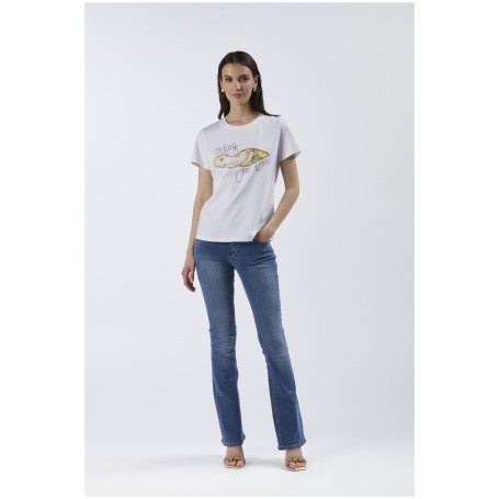 Cafe Noir TSHIRT STAMPA SCARPA - C7JT0163