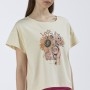 Cafe Noir TSHIRT CON STAMPA GIRASOLE - C7JT0169