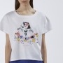 Cafe Noir TSHIRT CON STAMPA E APPLICAZIONI FLOREALI - C7JT0171
