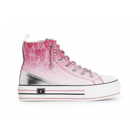 Cafe Noir SNEAKERS MID PIZZO DEGRADÃ¨ CON LACCI STRASS - C1DM9125