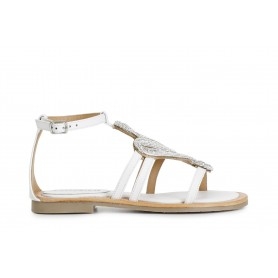 Cafe Noir SANDALO ASIMMETRICO IN NAPPA CON ACCESSORIO STRASS - C1GC4012