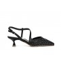 Cafe Noir SCARPA APERTA DIETRO MODELLO ASIMMETRICO RETINA CON STRASS DAVANTI - C1EF9003