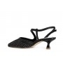 Cafe Noir SCARPA APERTA DIETRO MODELLO ASIMMETRICO RETINA CON STRASS DAVANTI - C1EF9003