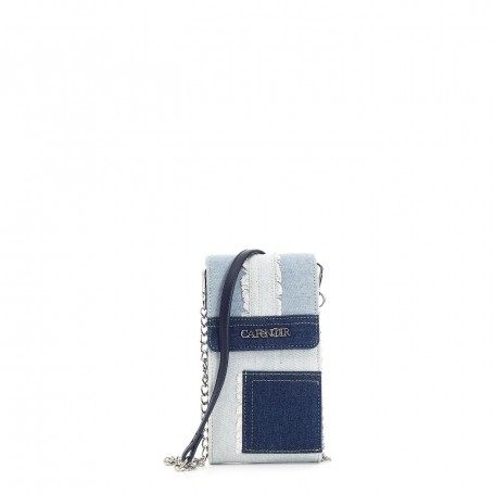 Cafe Noir PORTACELLULARE IN DENIM PATCHWORK - C4AH0626