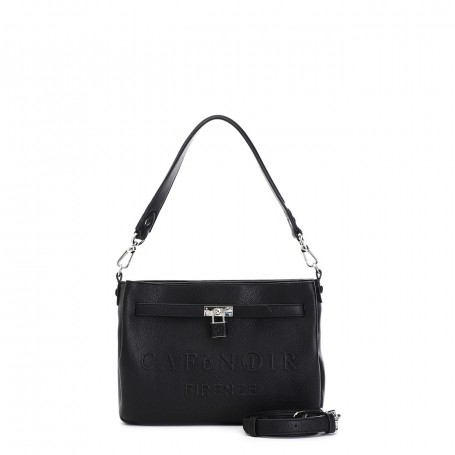 Cafe Noir BORSA A SPALLA  CON LOGO IN ALTA FREQUENZA - C3NF0621