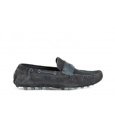 Cafe Noir MOCASSINO IN PELLE SCAMOSCIATA CON PASSANTE SUOLA DRIVER - C1TR6111