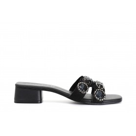 Cafe Noir CIABATTA IN CAMOSCIO CON ACCESSORIO GIOIELLO - C1XB1019