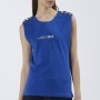 Cafe Noir TSHIRT SMANICATA CON BOTTONI E STAMPA LOGO - C7JT0154