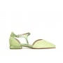 Cafe Noir BALLERINA IN PELLE SCAMOSCIATA CON LACCIO LAMINATO ASIMMETRICO - C1ED5001