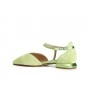 Cafe Noir BALLERINA IN PELLE SCAMOSCIATA CON LACCIO LAMINATO ASIMMETRICO - C1ED5001